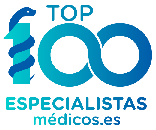 logotipo top 100 especialistas médicos. Artículos de salud y bienestar escritos y/o avalados por los mejores médicos de España